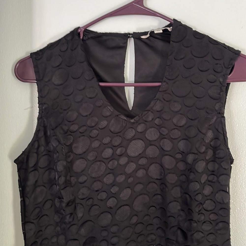 High Low Black Polka Dots Dress NWOT - Picture 3 of 3